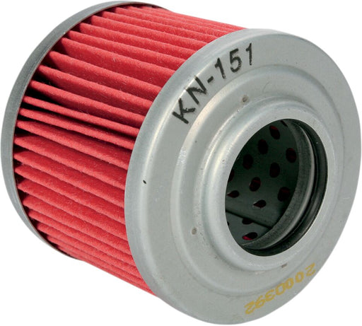 K & N Performance Oil Filter Red Silver Standard Cartridge