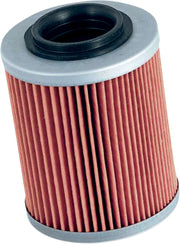 K & N Performance Oil Filter Red Silver Standard Cartridge
