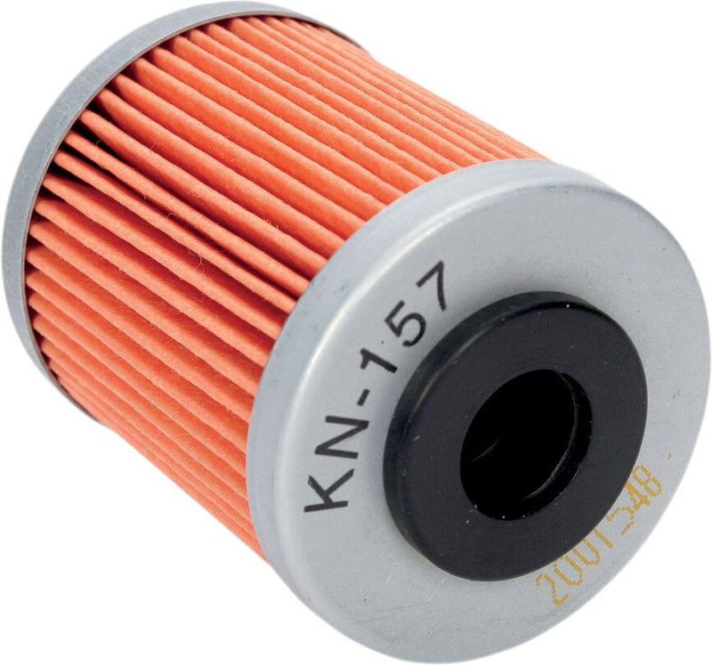 K & N Performance Oil Filter Orange Silver Short Cartridge