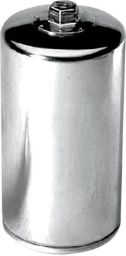 K & N Performance Oil Filter for 1980-1982, 1991-1998 Harley-Davidson Chrome Silver Standard Spin-On