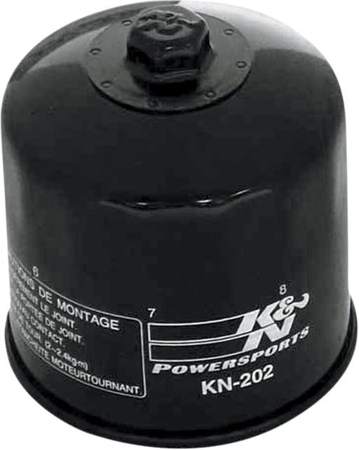 K & N Performance Oil Filter Wrench-Off Black Premium Spin-On