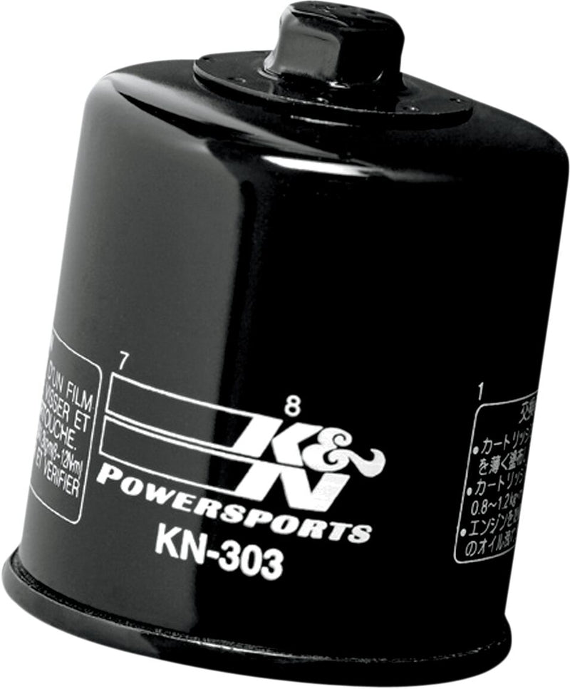 K & N Performance Oil Filter Wrench-Off Black Premium Spin-On - KN-303