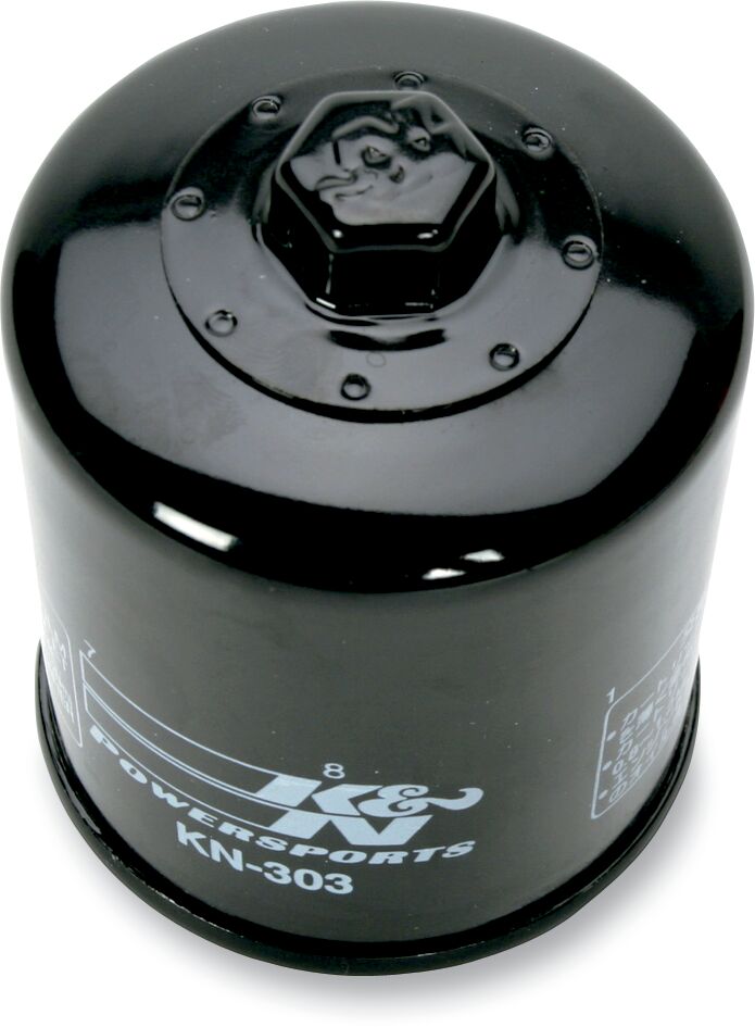 K & N Performance Oil Filter Wrench-Off Black Premium Spin-On - KN-303