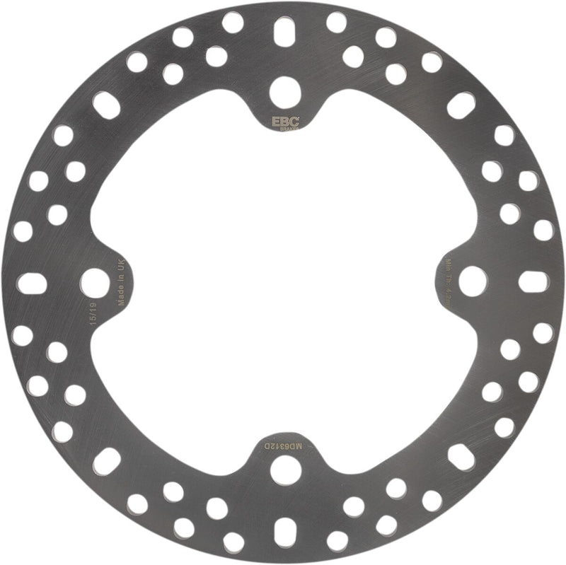 EBC Standard Rear Offroad Brake Rotor D Series Unfinished One Piece (Fixed) Heat-Treated Carbon Steel Each