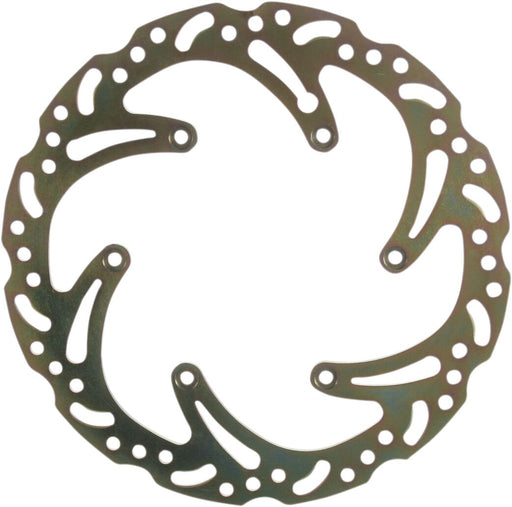 EBC Standard Rear Offroad Brake Rotor for 1998-2001, 2003-2013, 2020-2022 YAMAHA D Series Unfinished One Piece (Fixed) Heat-Treated Carbon Steel