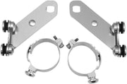 Memphis Shades Metric Custom Lower Deflector Mount Kit Lowers Mounting Kit Polished Complete Wind Deflector Aluminium