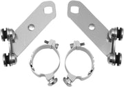 Memphis Shades Metric Custom Lower Deflector Mount Kit for 1998-2002 VICTORY V 92 Lowers Mounting Kit Polished Complete Wind Deflector Aluminium