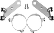 Memphis Shades Metric Custom Lower Deflector Mount Kit Lowers Mounting Kit Polished Complete Wind Deflector Aluminium