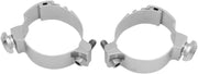 Memphis Shades Metric Fork/Handlebar Custom Mounting Clamps Fork Clamp Silver Adjustable Aluminium Pair