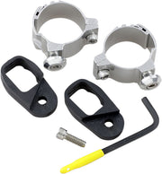 Memphis Shades Metric Turn Signal Relocation Hardware Kit for 1986-2008 KAWASAKI Relocation Kit Chrome Aluminium Pair