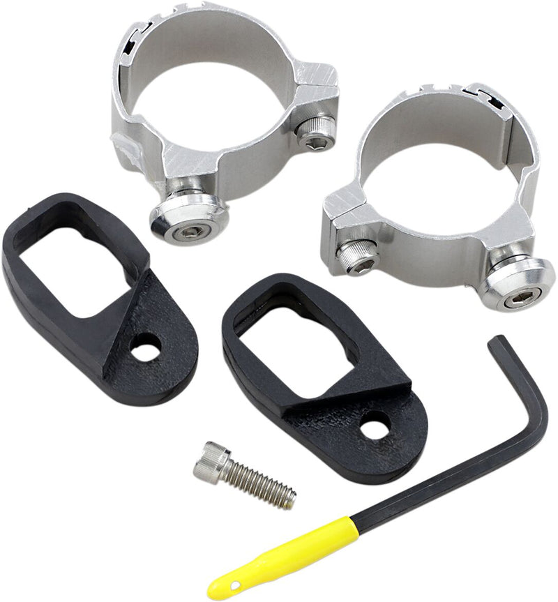Memphis Shades Metric Turn Signal Relocation Hardware Kit for 1986-2008 KAWASAKI Relocation Kit Chrome Aluminium Pair - MEM9994