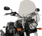 Memphis Shades Metric Big Shot Sportshield Windshield Grey Cruiser Lucite