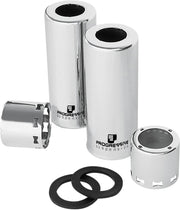 Progressive Suspension Chrome Shock Cover Kit Bottom Top Pair