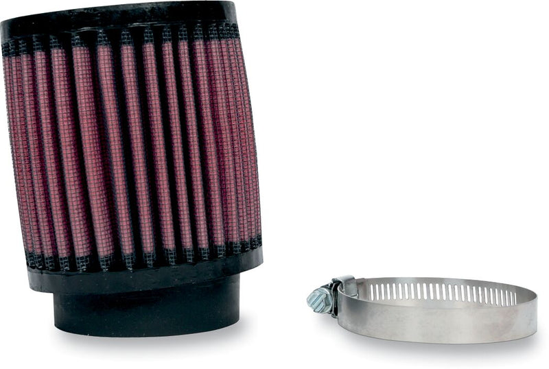 K & N Universal Clamp-On Air Filter Black Red