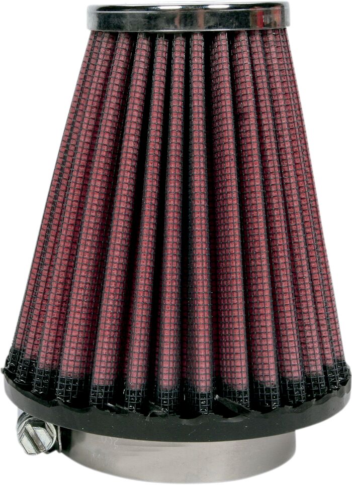 K & N Universal Clamp-On Air Filter for 1975-1979 YAMAHA Black Red - RC-1200