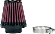 K & N Universal Clamp-On Air Filter Black Red