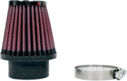 K & N Universal Clamp-On Air Filter Black Red