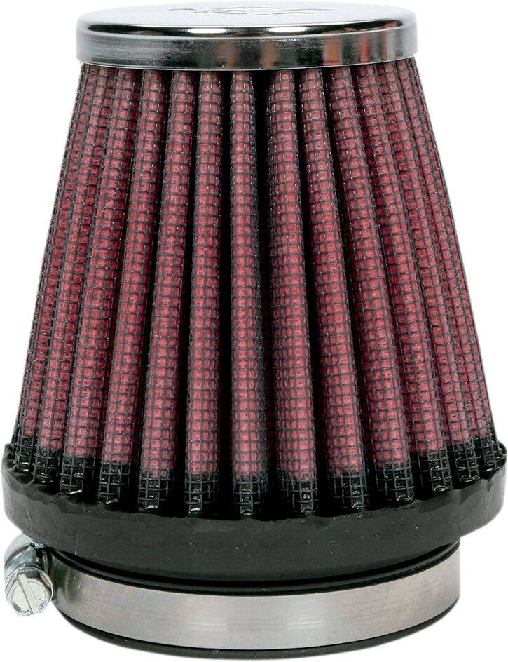 K & N Universal Clamp-On Air Filter Black Red