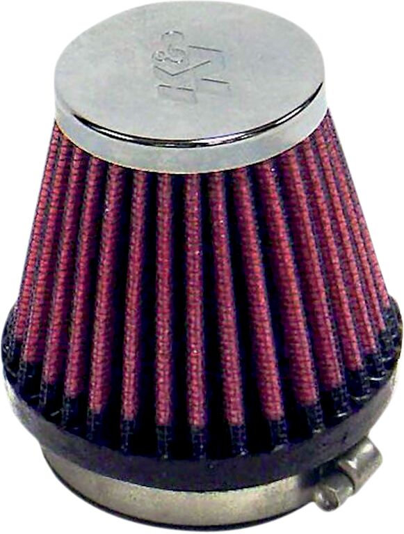 K & N Universal Clamp-On Air Filter Black Red - RC-2340