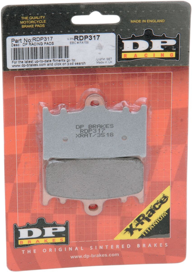 DP Brakes RDP Race Pads/X-Race Titanium Pads Brake Pad Street Track Sintered Metal Set