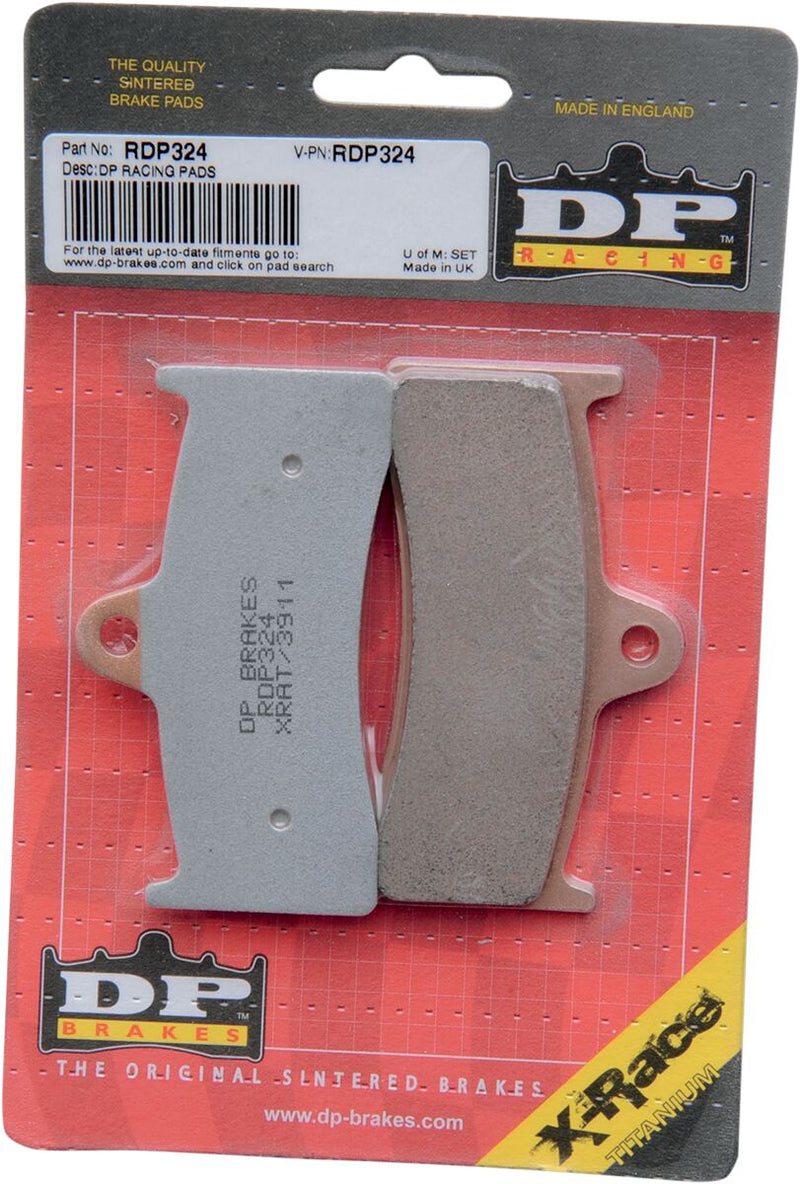 DP Brakes Sintered Metal Brake Pads X-Race Titanium Front Rear Copper Alloy Set of 2 - RDP324