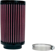 K & N Universal Clamp-On Air Filter Black Red