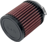 K & N Universal Clamp-On Air Filter Black Red
