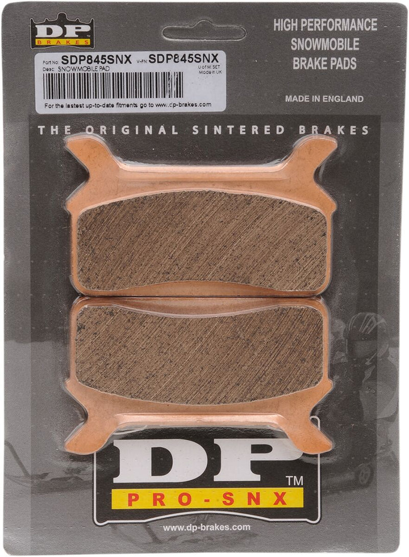 DP Brakes SDP Pro-SNX HH+ Sintered Brake Pads for 1992-2007 POLARIS Front Sintered Metal Copper Alloy Set of 2 - SDP845SNX