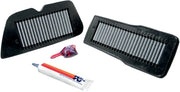K & N OE Replacement High-Flow Air Filter for 1987-2010 SUZUKI Black Grey Pair