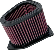 K & N OE Replacement High-Flow Air Filter for 1998-2009, 2013-2016 SUZUKI Black Red