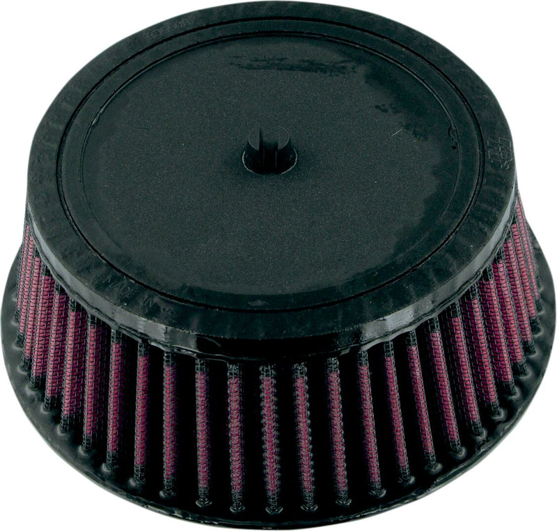 K & N High-Flow Air Filter Black Red Rubber