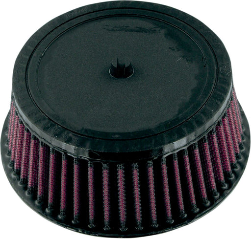 K & N High-Flow Air Filter Black Red Rubber
