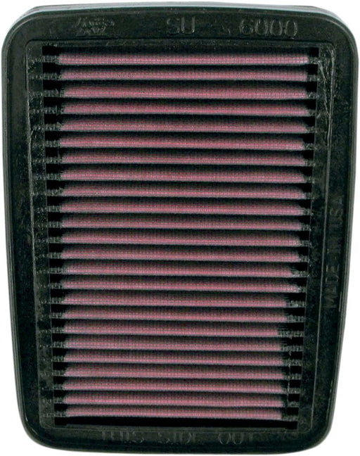 K & N OE Replacement High-Flow Air Filter for 2000-2005 SUZUKI GSF Black Red