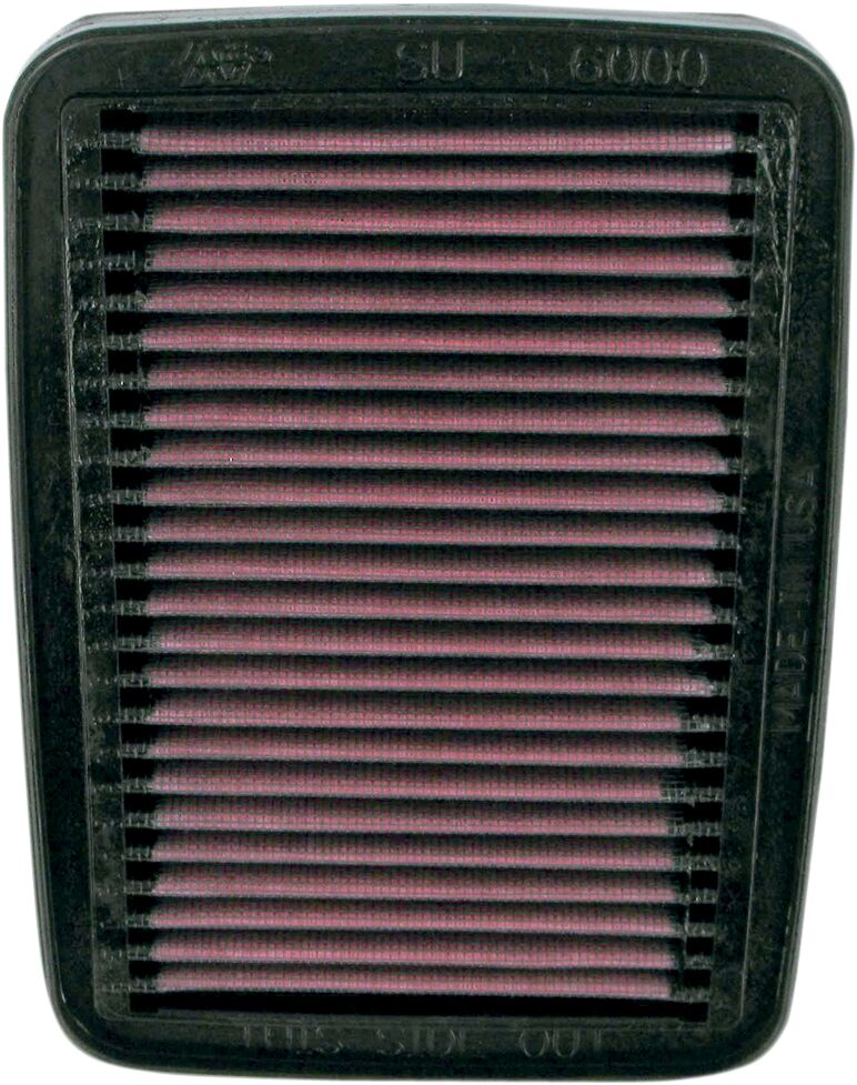 K & N OE Replacement High-Flow Air Filter for 2000-2005 SUZUKI GSF Black Red - SU-6000