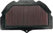 K & N OE Replacement High-Flow Air Filter for 2000-2004 SUZUKI GSX-R Black Red