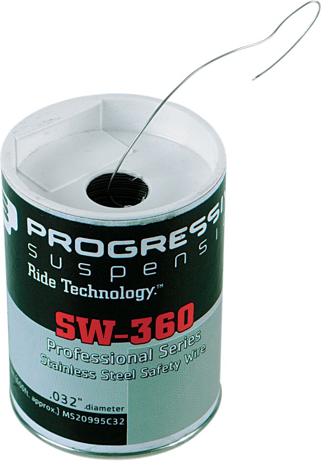 Progressive Suspension Stainless Steel Wire Safety Wire Silver Braided - SW-360