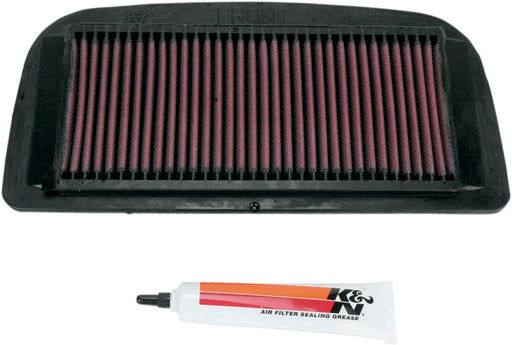 K & N OE Replacement High-Flow Air Filter for 2002-2003 YAMAHA YZF-R1 1000 Black Red