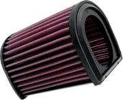 K & N OE Replacement High-Flow Air Filter for 2001-2024 YAMAHA FJR 1300 Black Red
