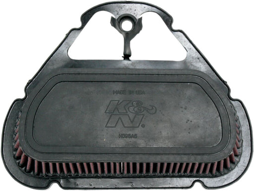 K & N OE Replacement High-Flow Air Filter for 1999-2009 YAMAHA YZF-R6 600 Black Red