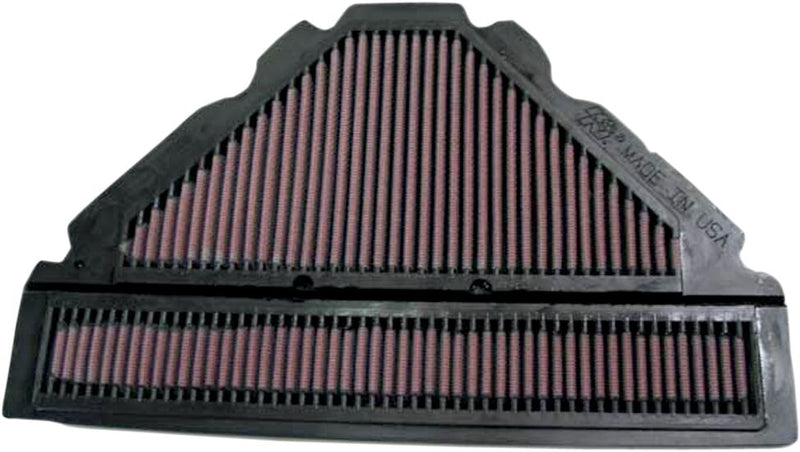 K & N OE Replacement High-Flow Air Filter for 1995-2007 YAMAHA YZF 600 R Black Red
