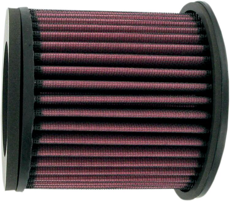 K & N High-Flow Air Filter for 1985-2006 YAMAHA Black Red Rubber