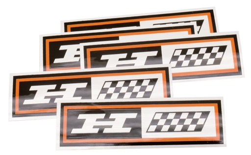 5Pck Oil tank decal FLH style H-long