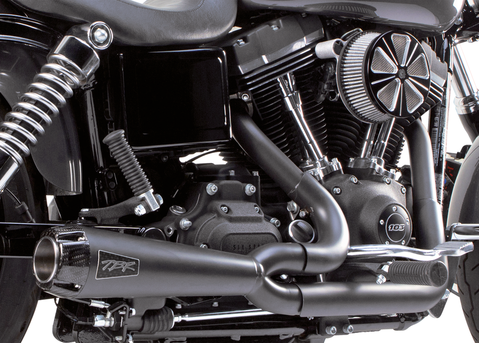 2Bros FXD06-17 2-1 SS CF Race Exhaust Bk