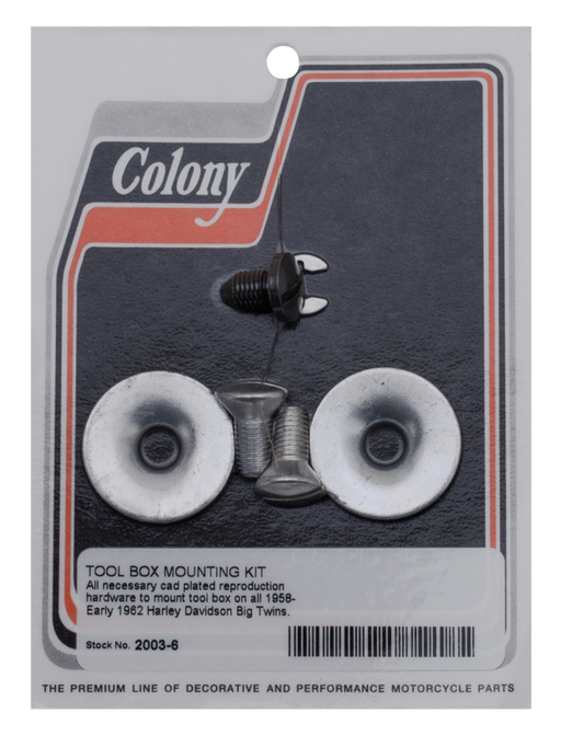 Tool box mounting kit WhPltd BT58-e62