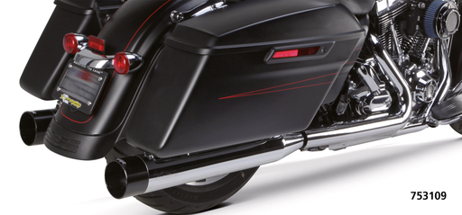 2Bros FLH/T95-16 Dual S/Os Chr/blk alu