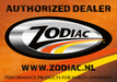 *FOC* Zodiac Dealer window sticker Med.