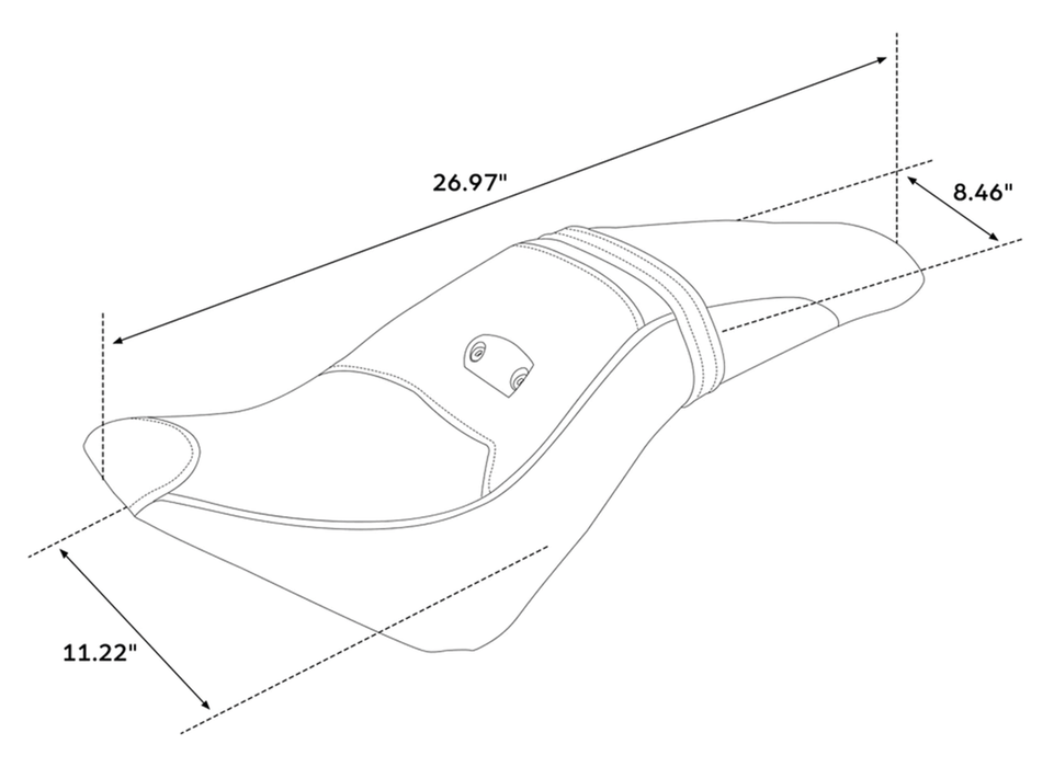 2-Up Pleated Seat Black Scout15-Up