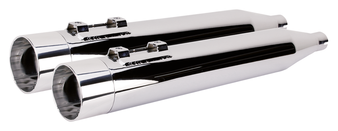 2Bros FLH/T95-16 Dual Slip Ons Alu Polis