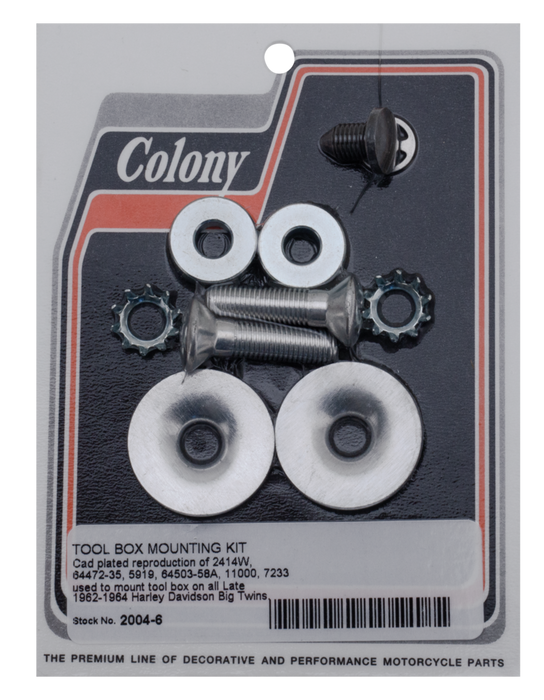 Tool box mounting kit WhPltd BTl62-64