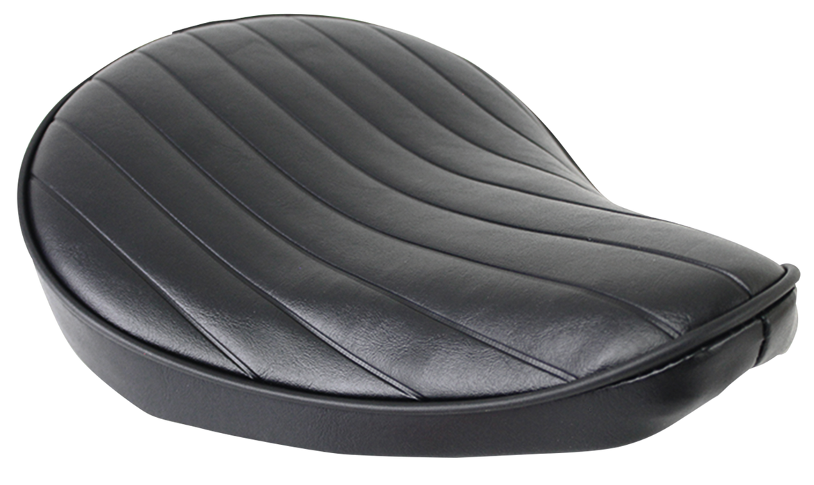 Tuck & Roll Solo Seat Small Black Vinyl